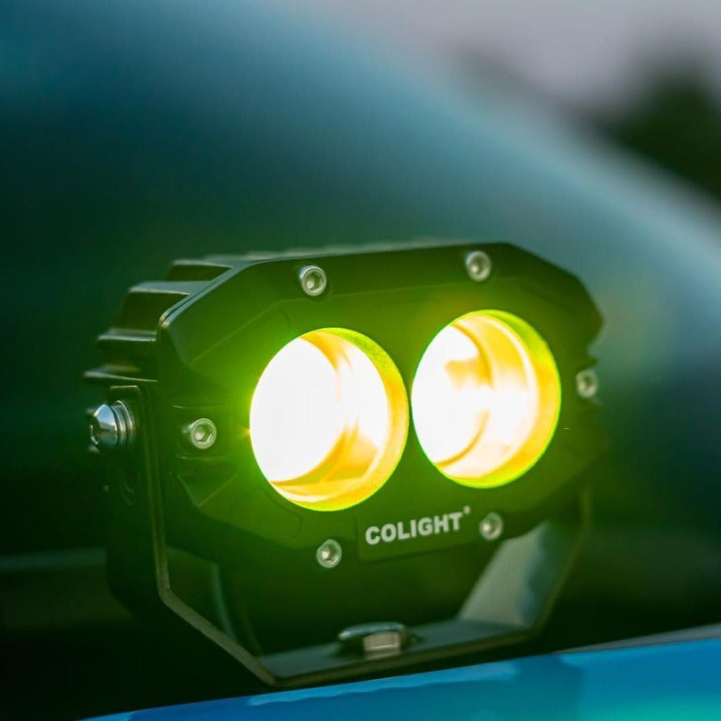 COLIGHT 4inch Rob2 Pro Series Yellow Flood Ditch Lights