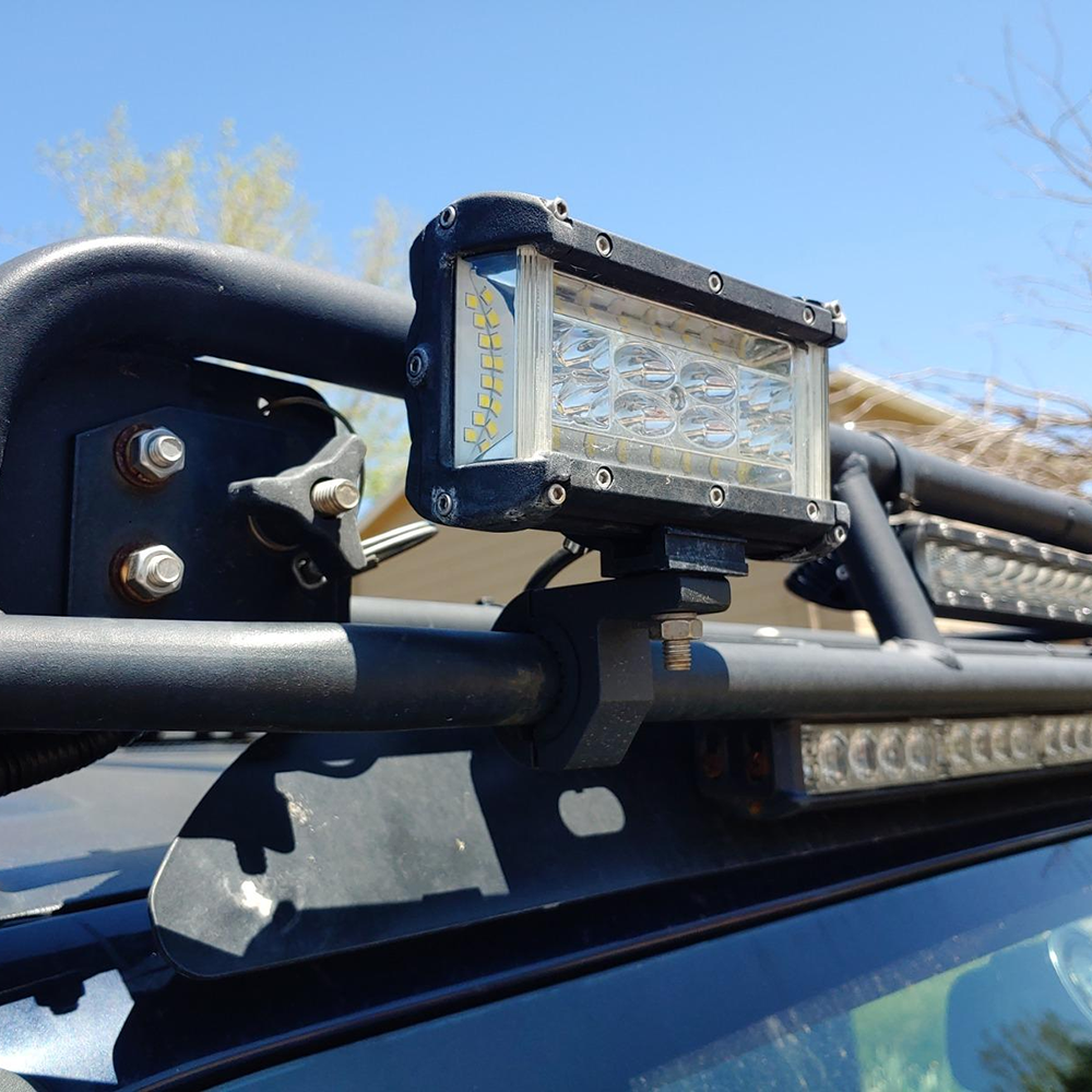 1.25-2 inch Roll Cage LED Light Bar Mounting Brackets