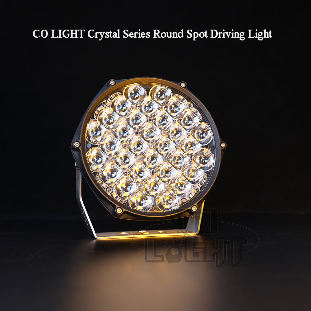CO LIGHT 7inch Crystal Series Round LED Driving Light With Parking Lights