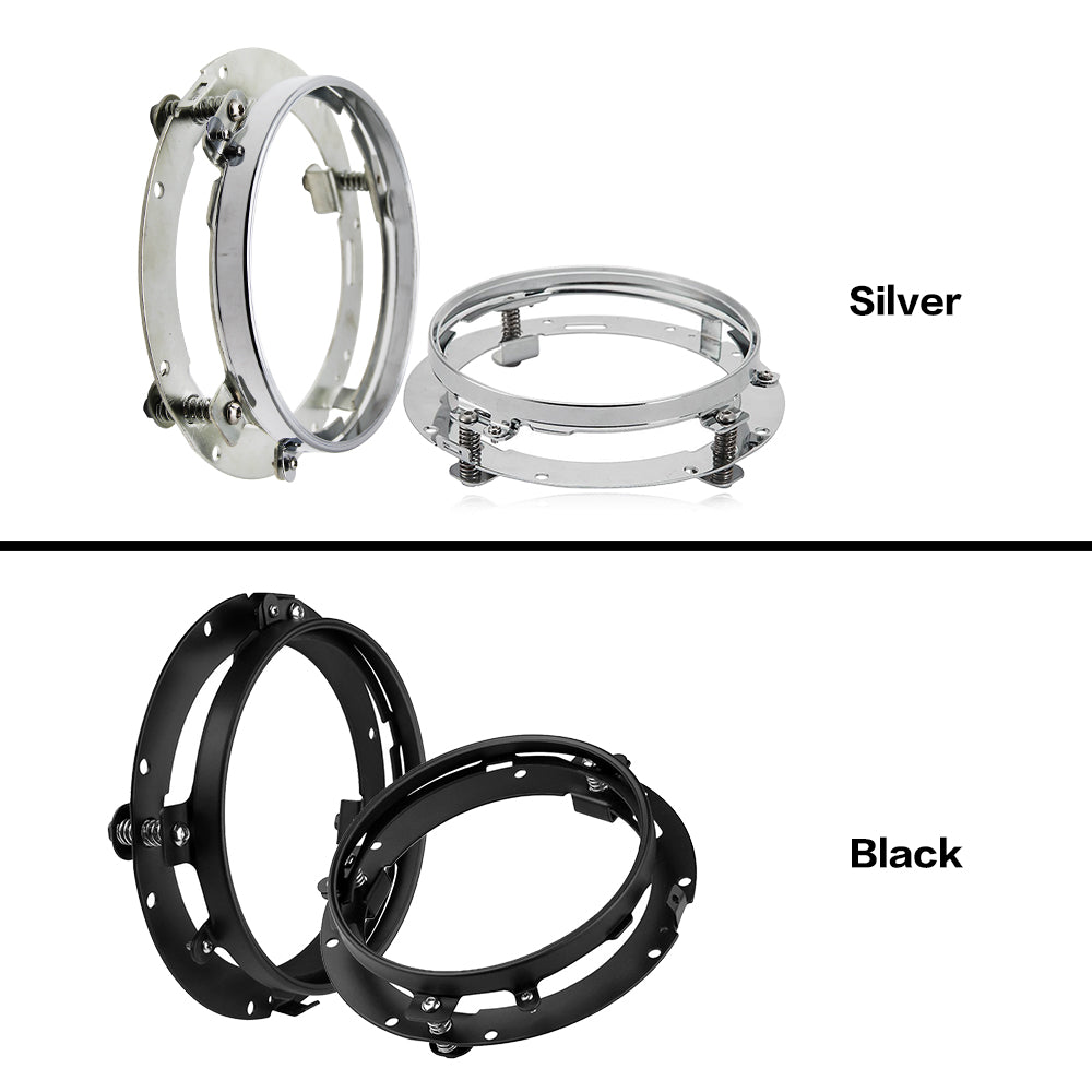 7 Inch Round LED Headlight Mounting Brackets
