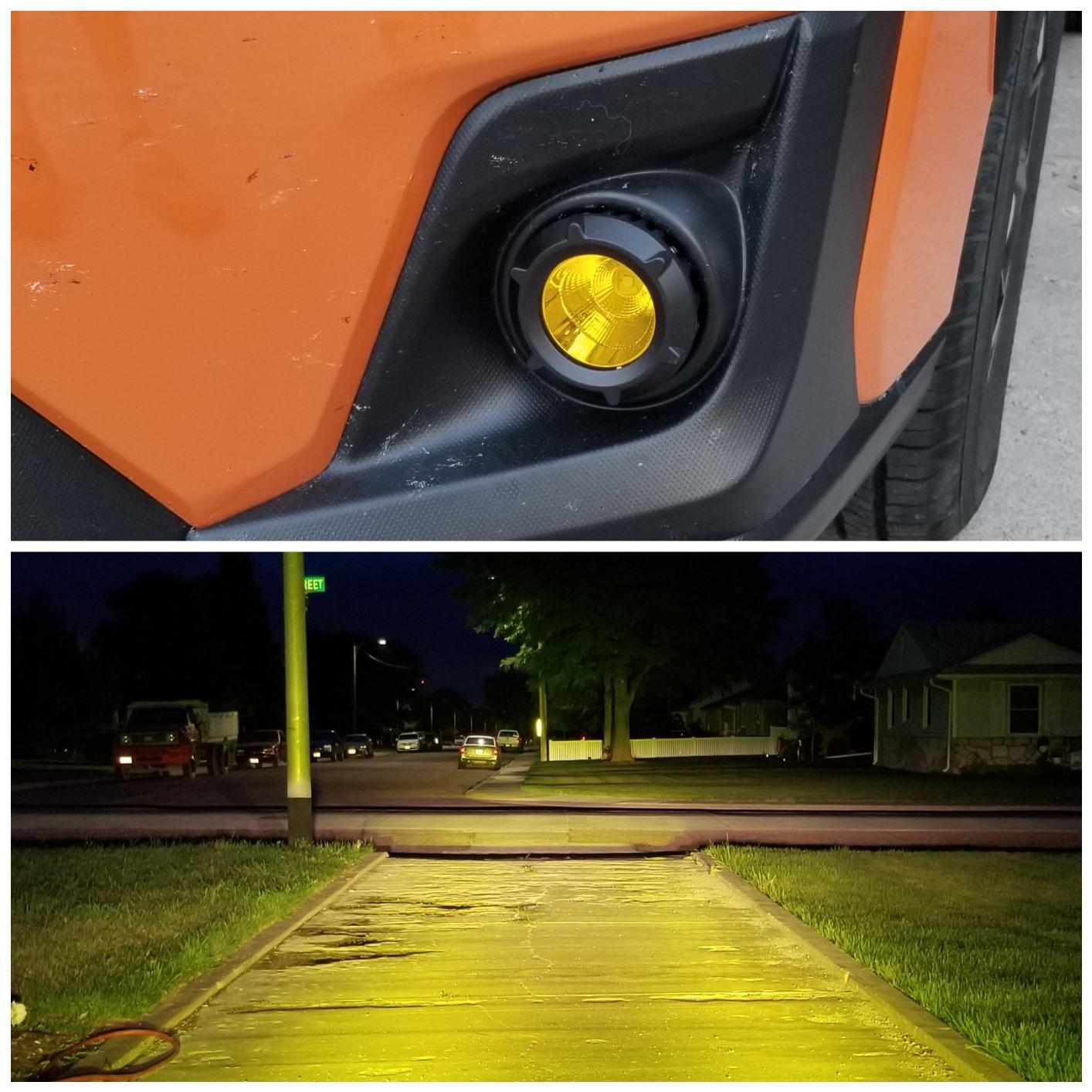 R2 Series Round Driving Light On 2019 Subaru crosstrek