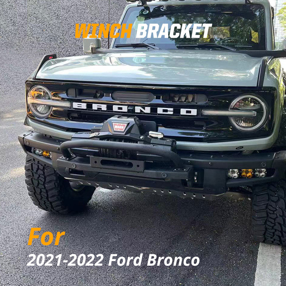 2021-2022 Ford Bronco Mid-Width Front Bumper Winch Mounts
