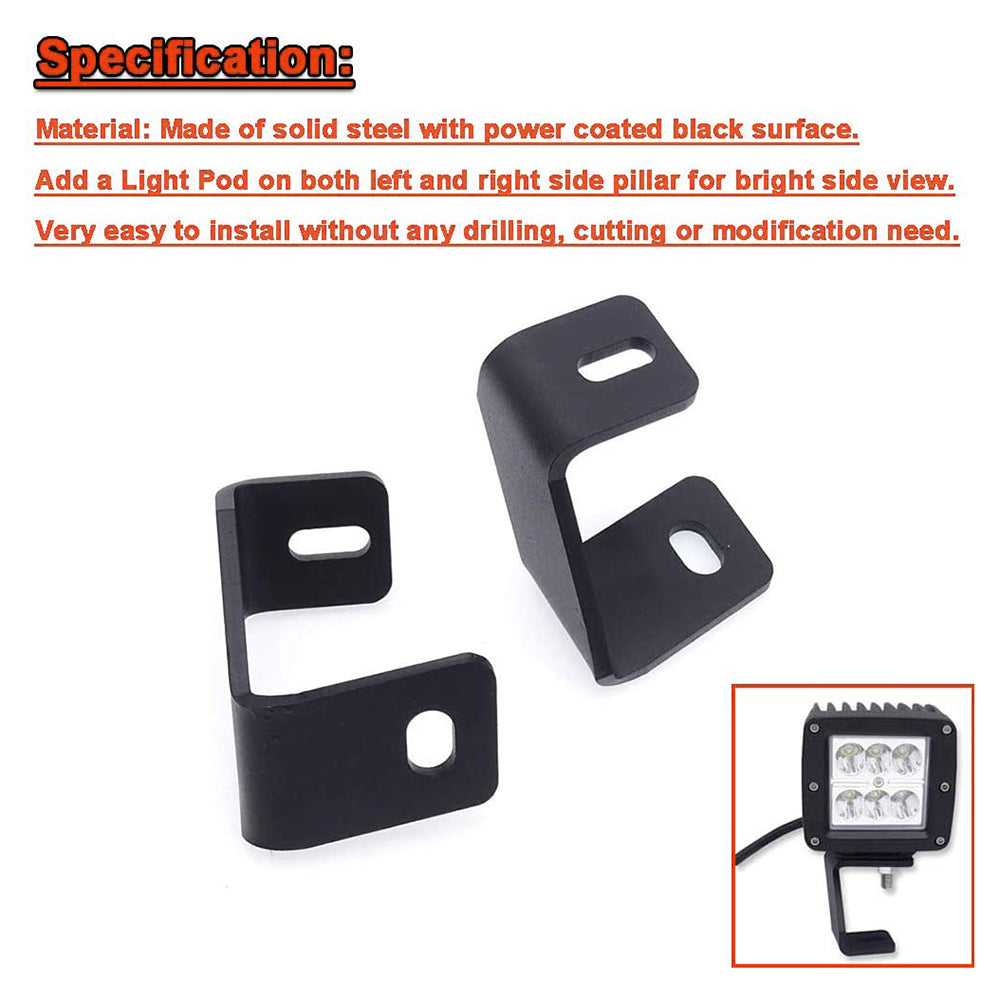 A-pillar Hood Mount Brackets For Ford F150 Raptor 2017-2019