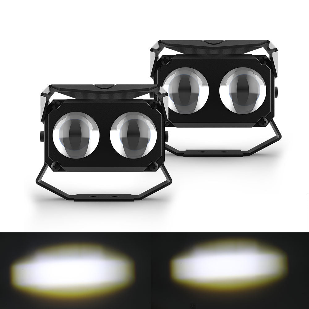 Mini faros delanteros auxiliares/luces antiniebla de la serie C Bulge de 3 pulgadas (juego/2 piezas)