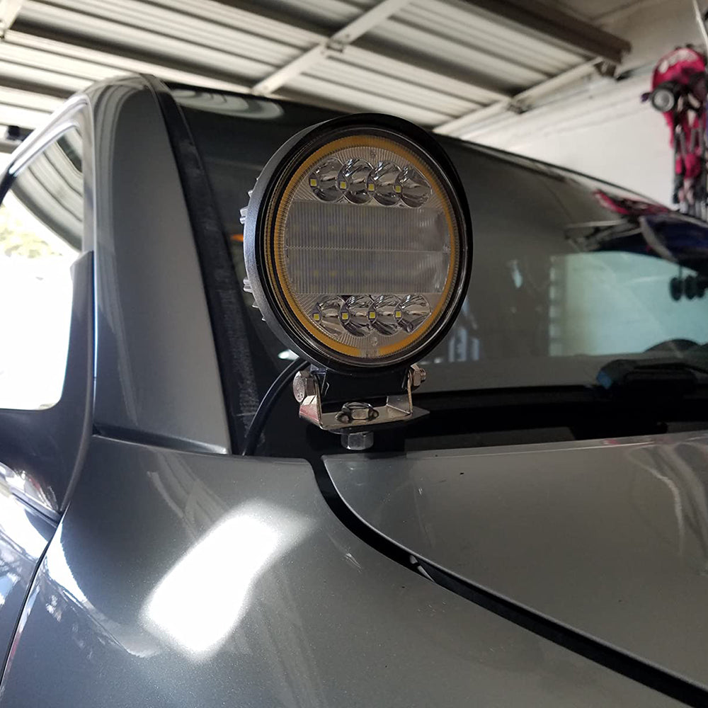 Ditch Light Hood Mount Brackets For 2005-2015 Toyota Tacoma