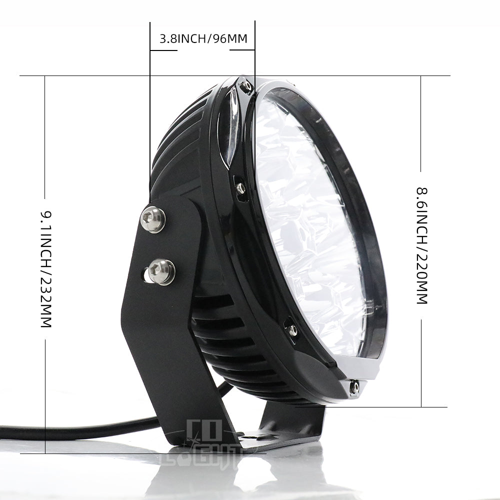 CO LIGHT Feux de conduite tout-terrain de la série Defender de 8,5 pouces (ensemble / 2 pièces)