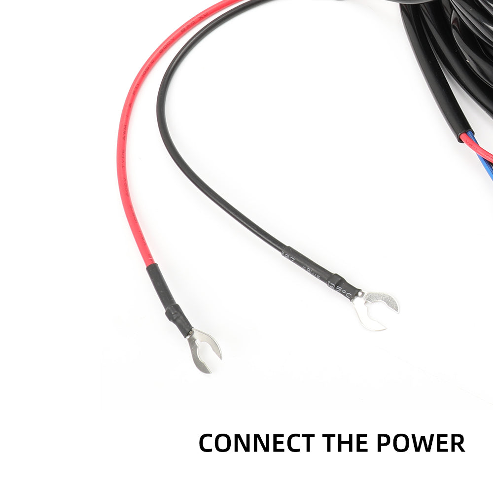 Bulge Series Wire Harness Kit With 12V Relay-Two Leads