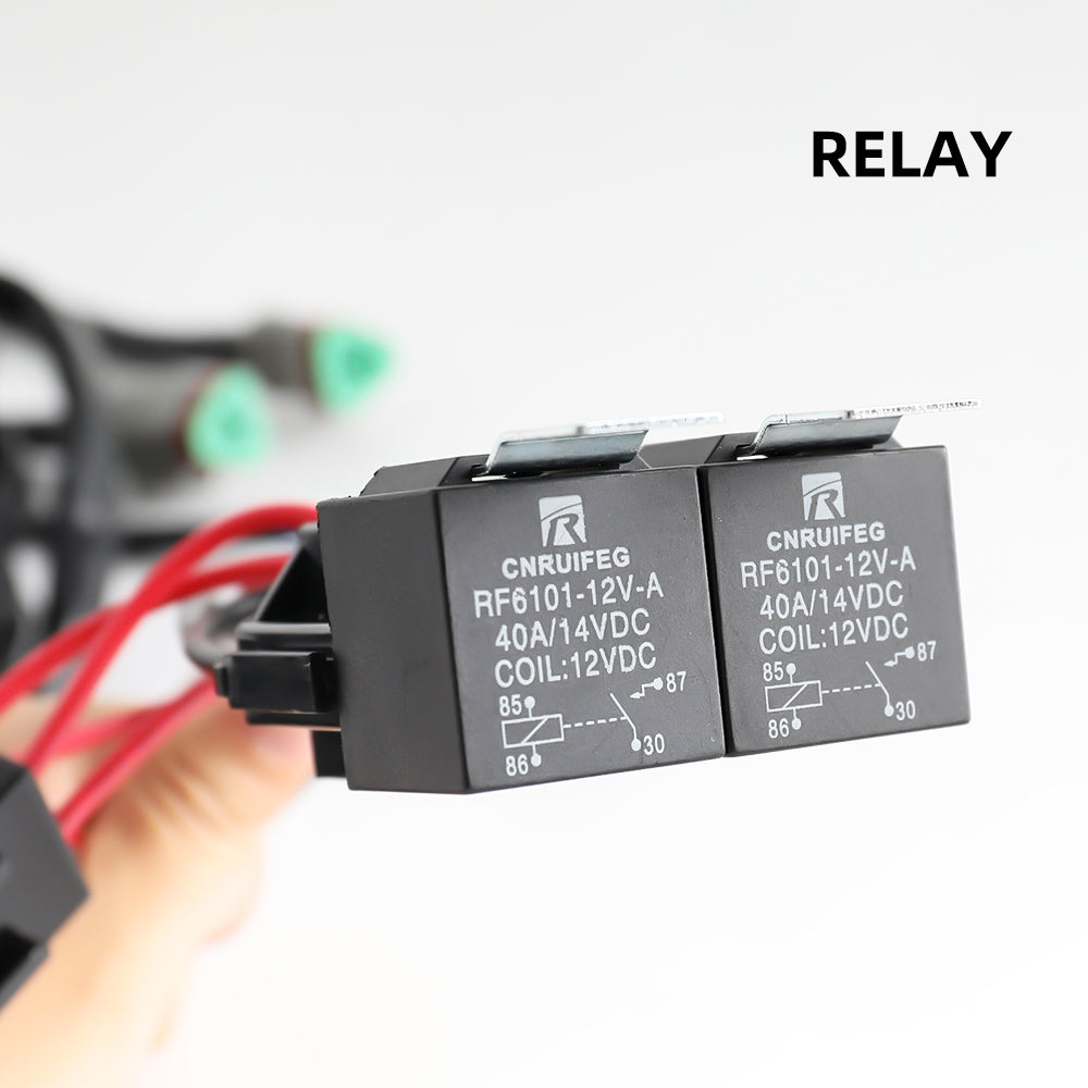 14AWG 3-Pin DT Wire Harness For High Power Driving Lights-2 Leads