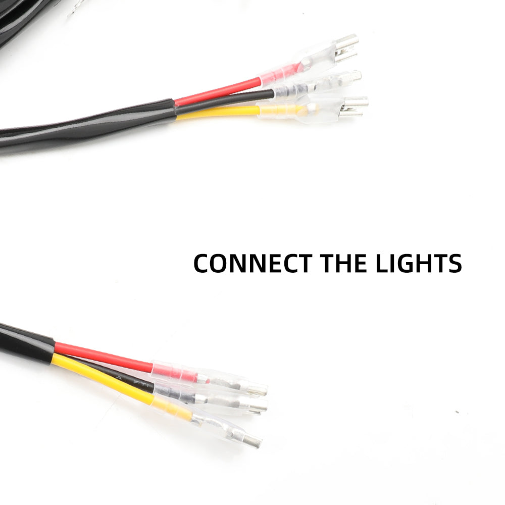 Bulge Series Wire Harness Kit With 12V Relay-Two Leads