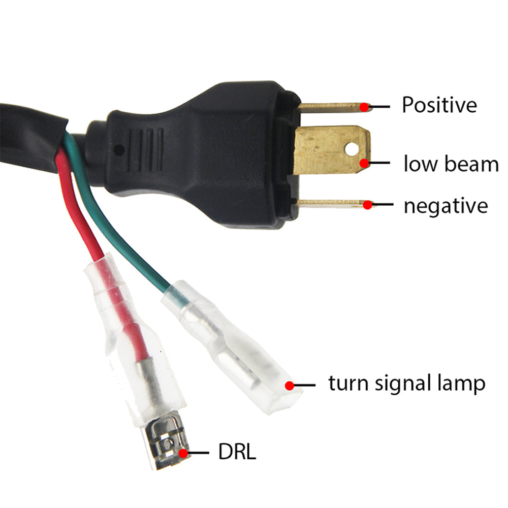 Colight 7" Amber/White DRL Dual Beam LED Headlight