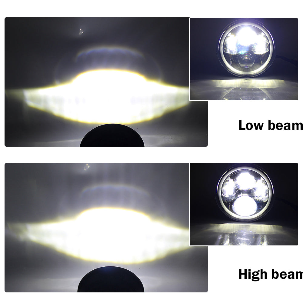 Colight 7" Dual Beam Dual-color DRL LED Headlights