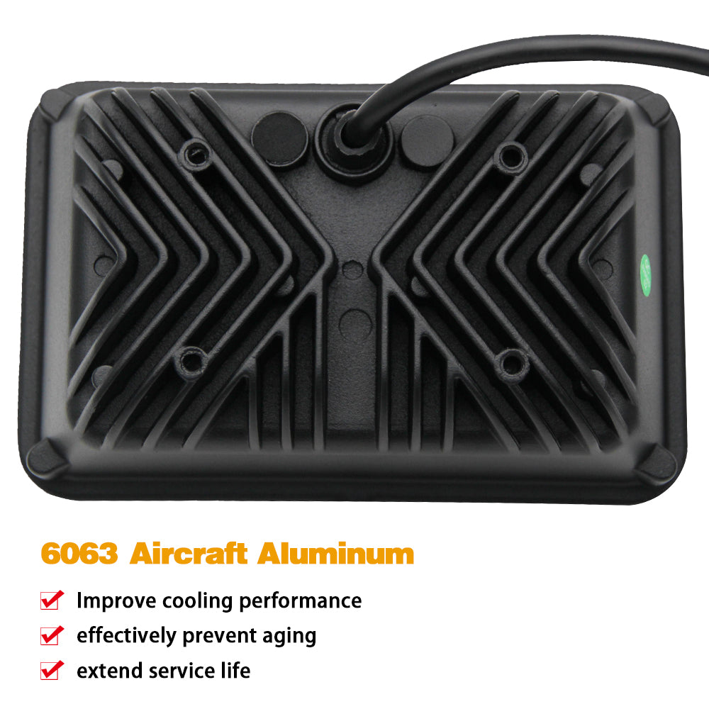 Nuevo en Colight Faros delanteros cuadrados de doble haz de 4x6 pulgadas - DRL/luces de advertencia (Kit/2 piezas)