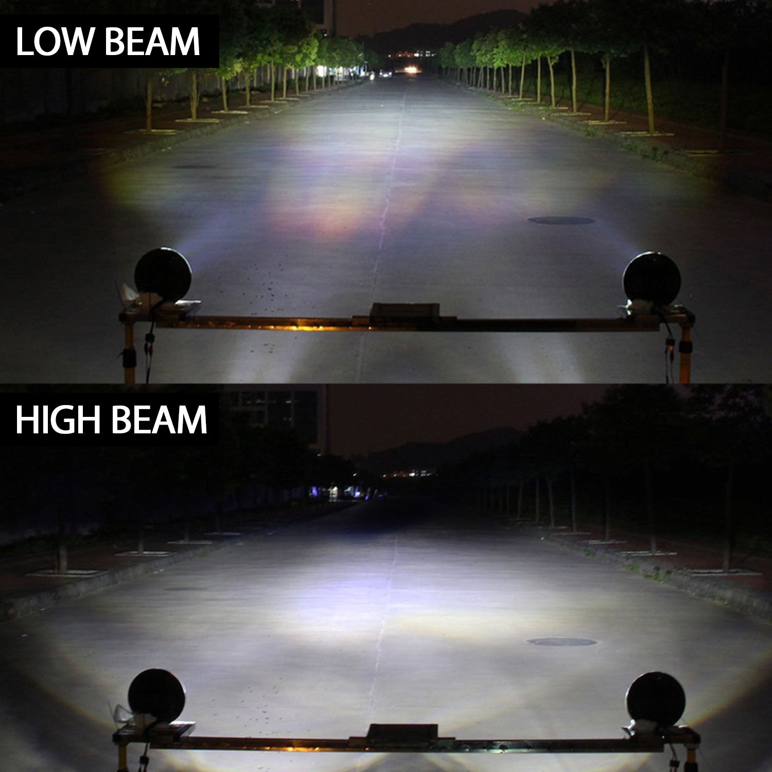 CO LIGHT 7inch Large Reflector Dual Beam Classic LED Headlight