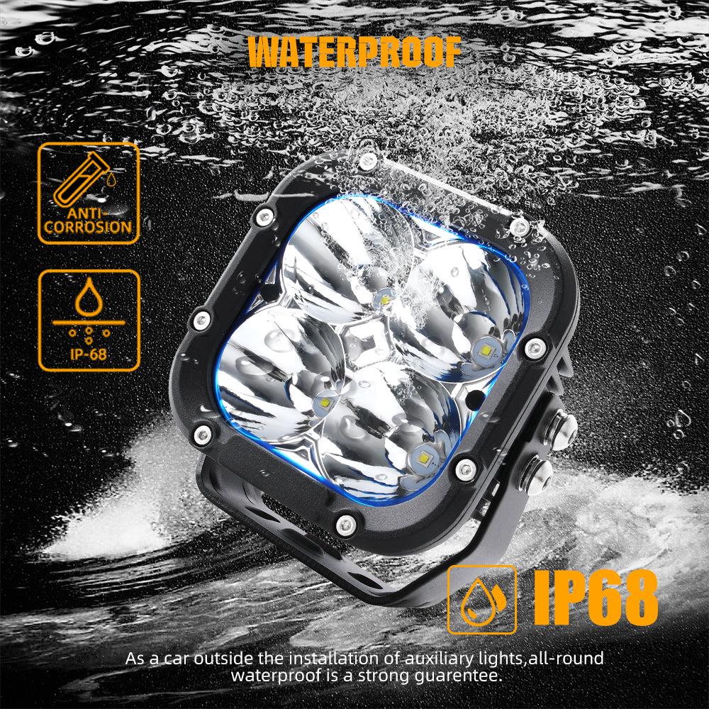 CO LIGHT 4.5 Inch Cube4 Series Spot Offroad Driving Lights