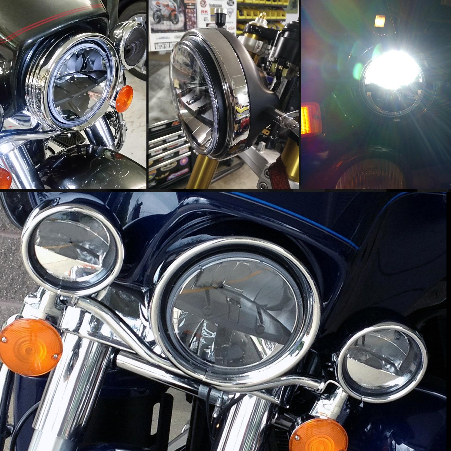 CO LIGHT 7inch Large Reflector Dual Beam Classic LED Headlight