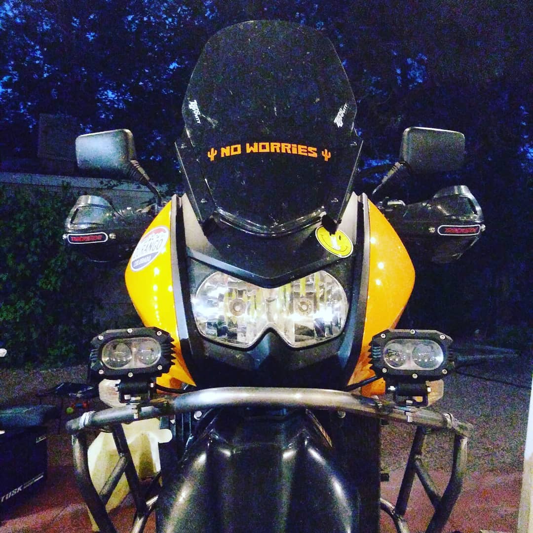 Colight Rob2 Series Spot Light on Motorcycle Bumper