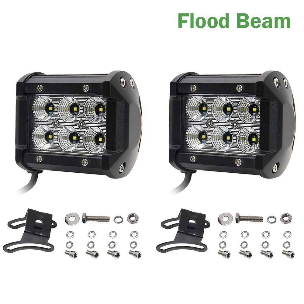 Colight 18W 4 Inch Universal LED Work Light Bars