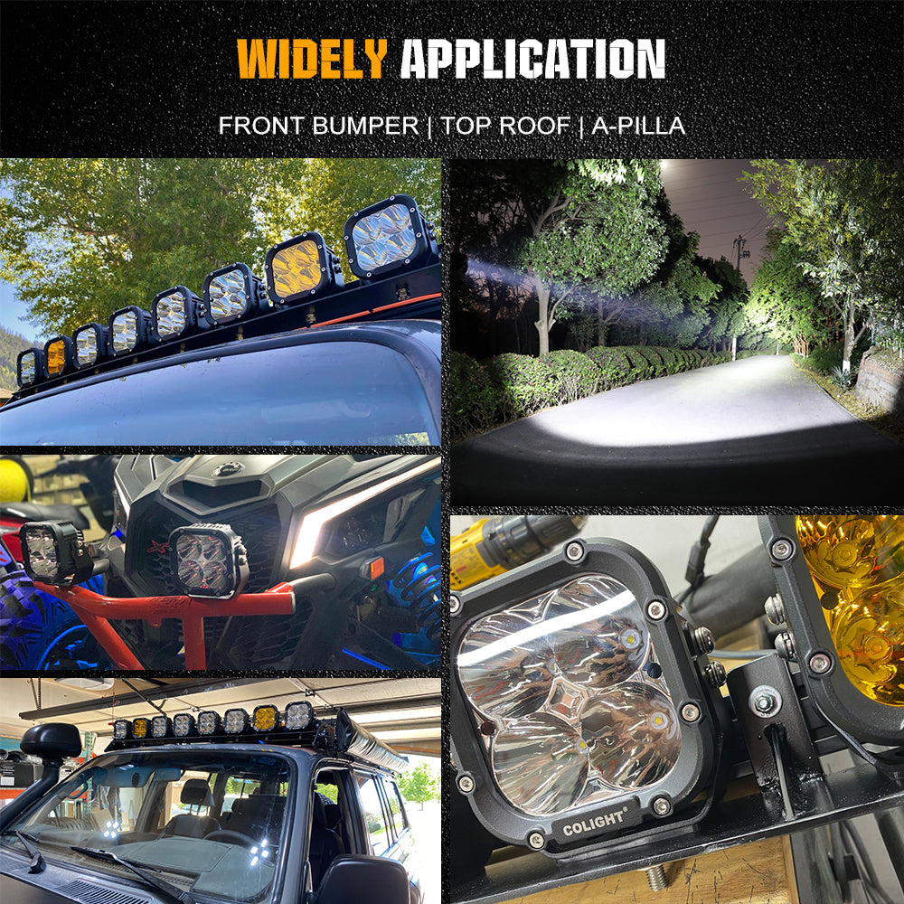 CO LIGHT 4.5 Inch Cube4 Series Spot Offroad Driving Lights