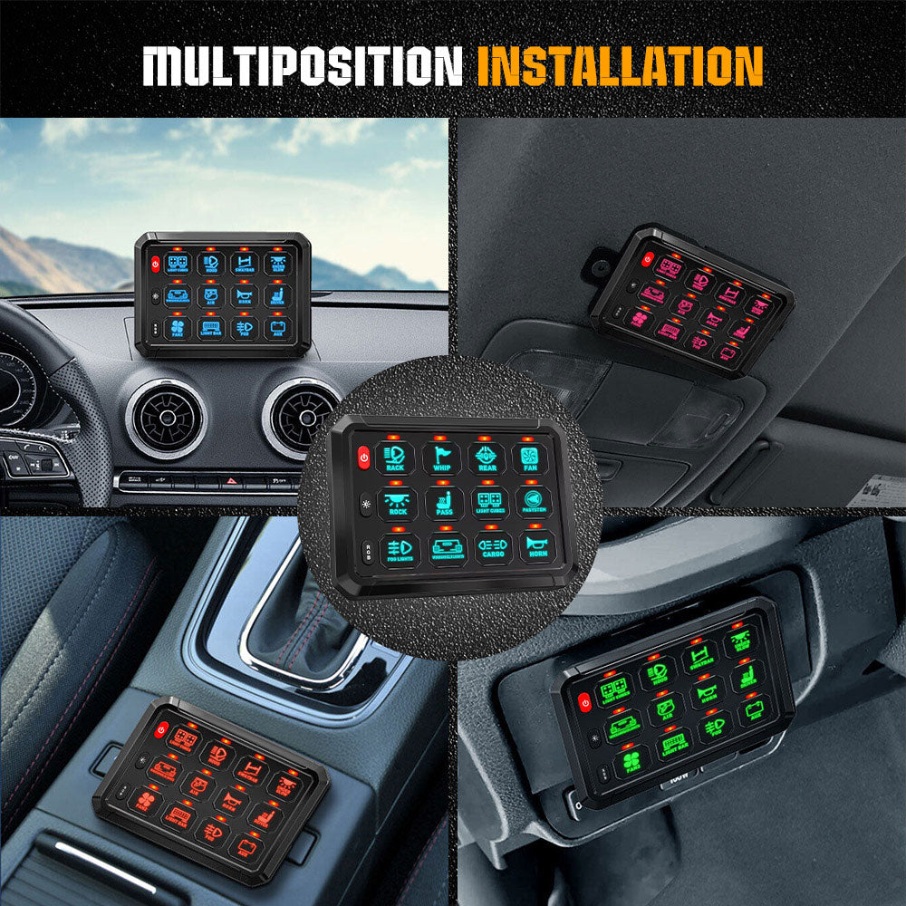 New 12 Gang RGB Switch Panel System