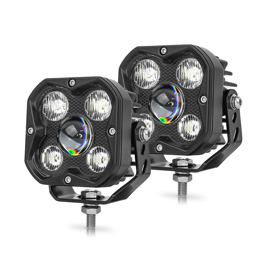 COLIGHT®3inch HD Series White Flood Beam LED Ditch Lights