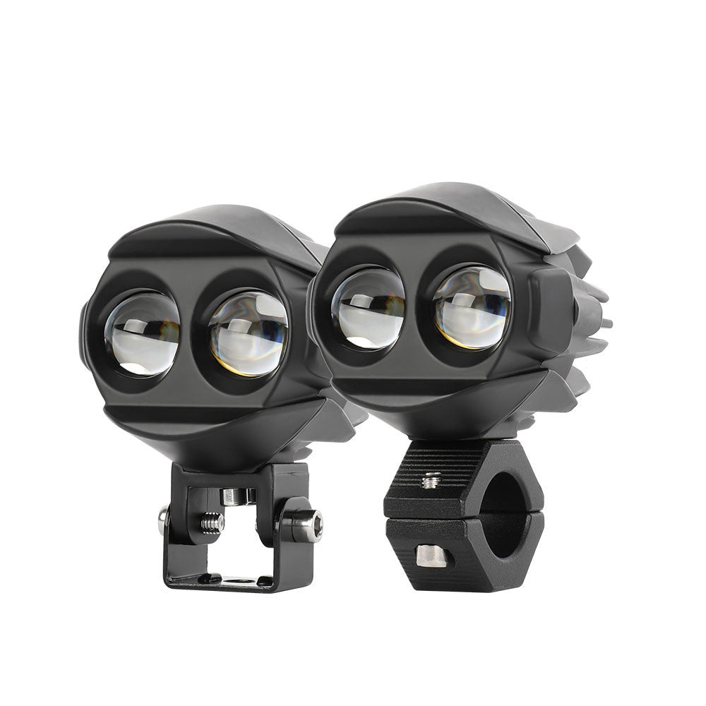 COLIGHT 3inch MF2 Series Feux auxiliaires doubles faisceaux doubles couleurs pour moto (Set/2pcs)