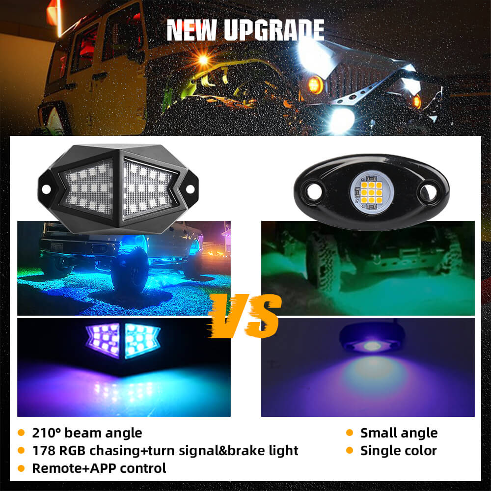 COLIGHT RGB Rock Lights Comparison