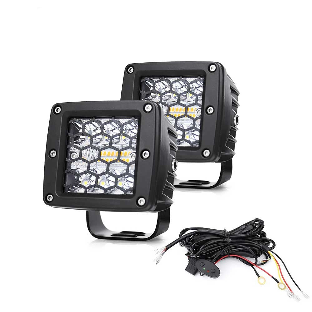 COLIGHT SS6 Series 3inch White Amber Strobe 24W Ditch Light Pods