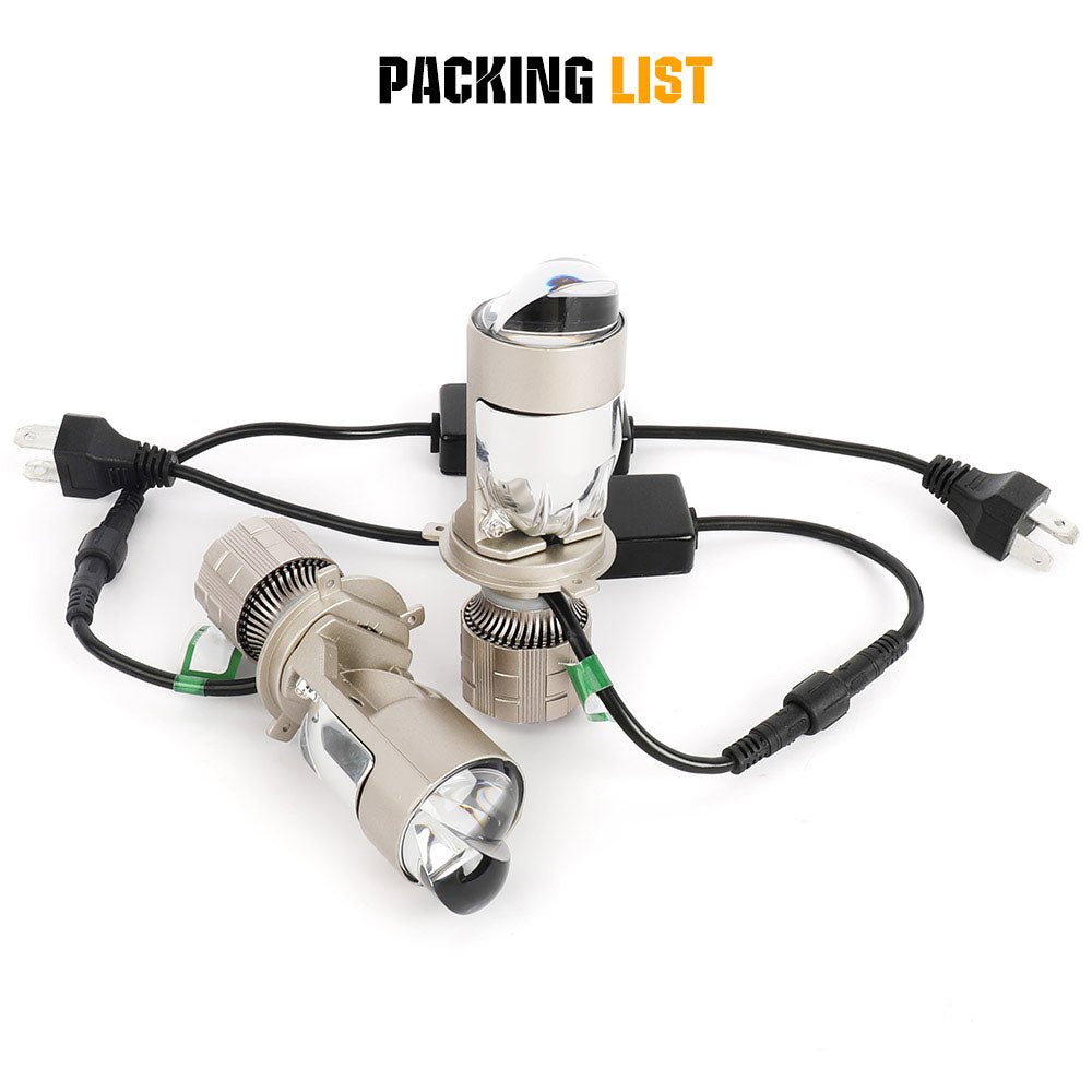 COLIGHT Y9 Plus Series H4 Plug a Dual Mini-Projector LED Headlight Bulb