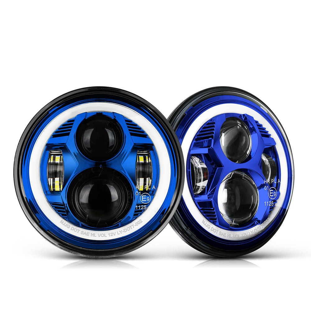 Colight 7inch DOT E9 Spider Sealed Headlight With Halo