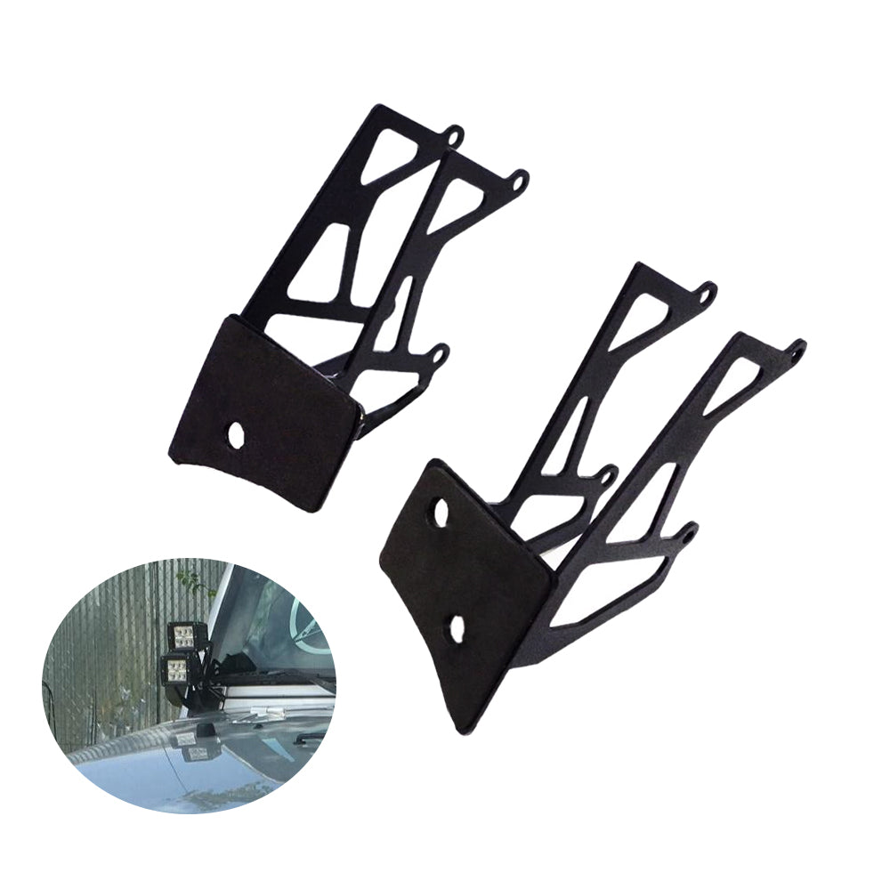 2007-2018 Jeep Wrangler JK Windshield Dual Light Pods Mounting Brackets
