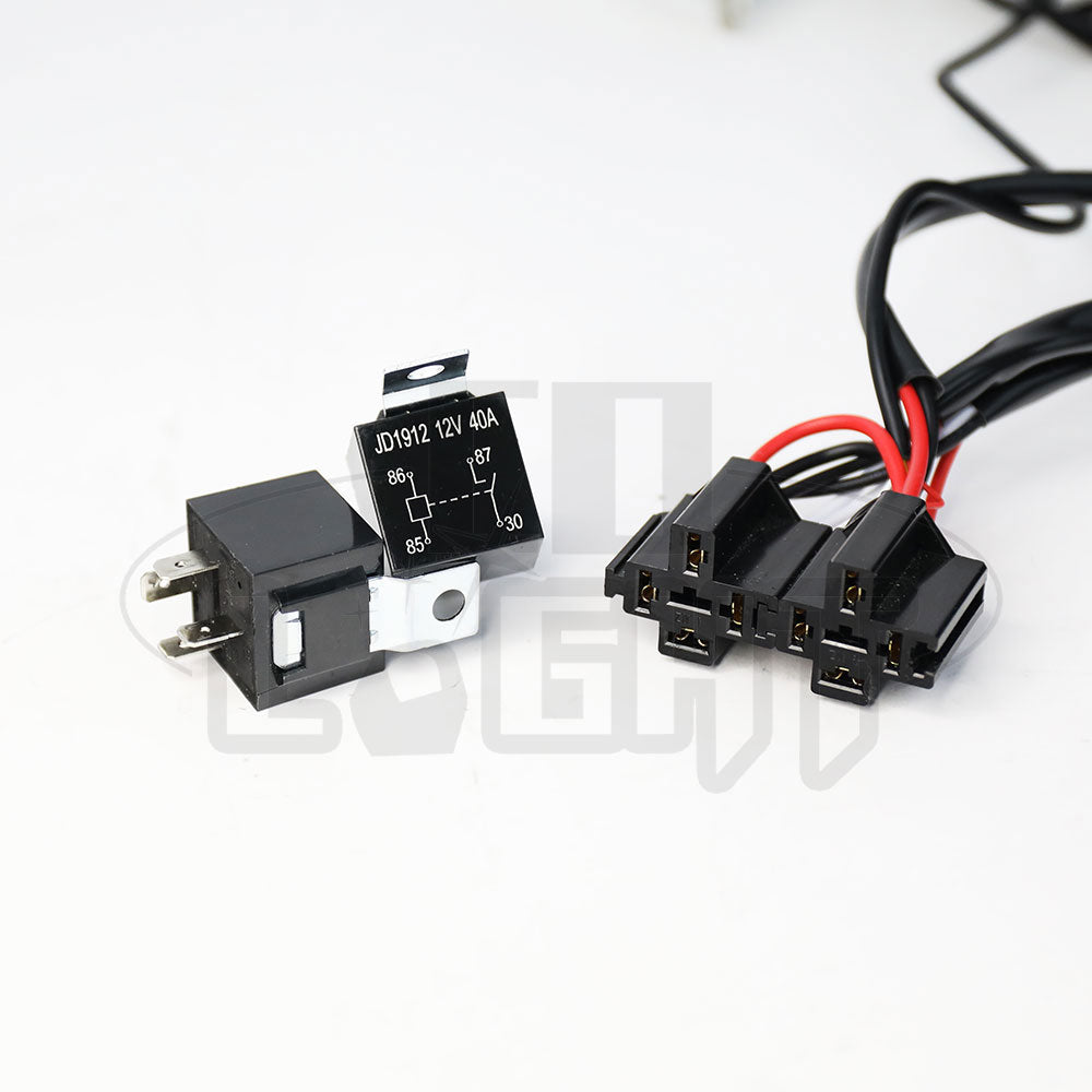 20AWG Motorcycle Wire Harness For Dual Beam Dual Color Pods