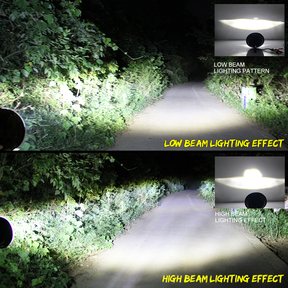 Colight 7 Inch Dual Beam White/Amber DRL Sealed LED Headlight