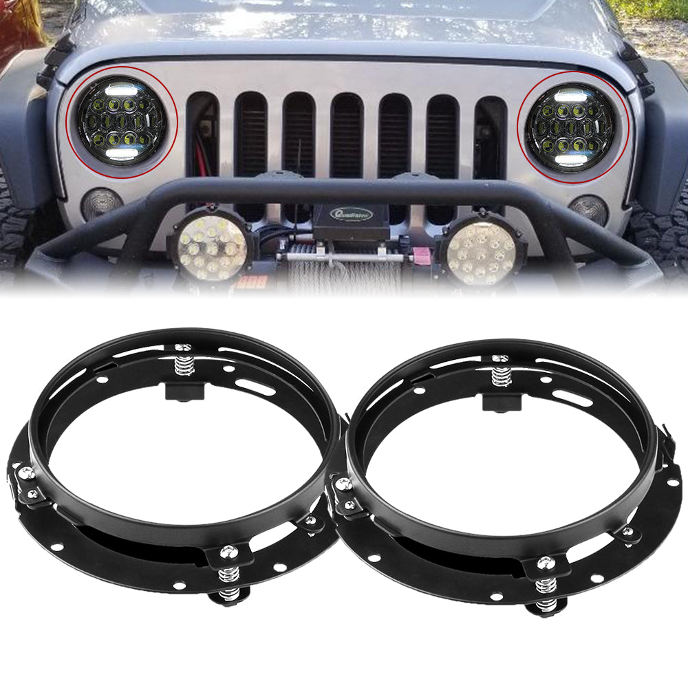 7 Inch Round LED Headlight Mounting Brackets