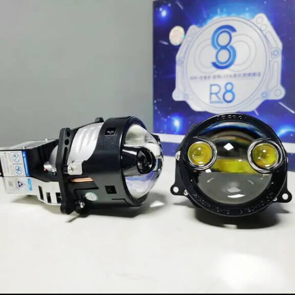 3" Dual Laser Module&Led R8 Projector Headlights