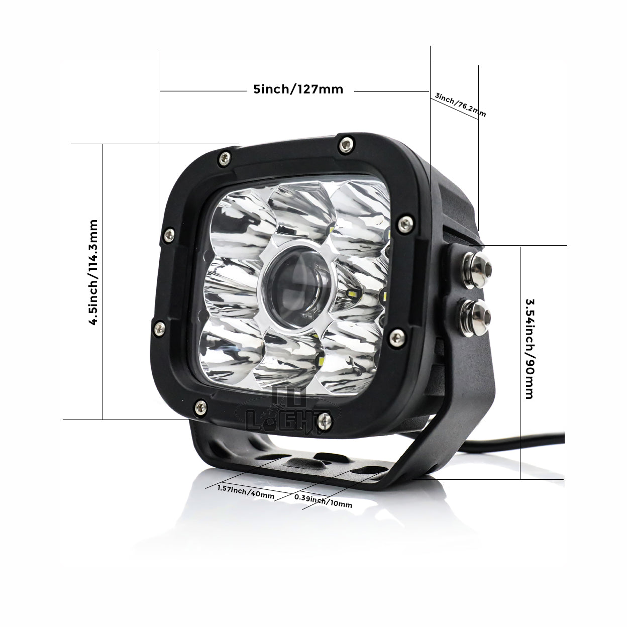 5 Inch Offroad Square Laser Light Pods