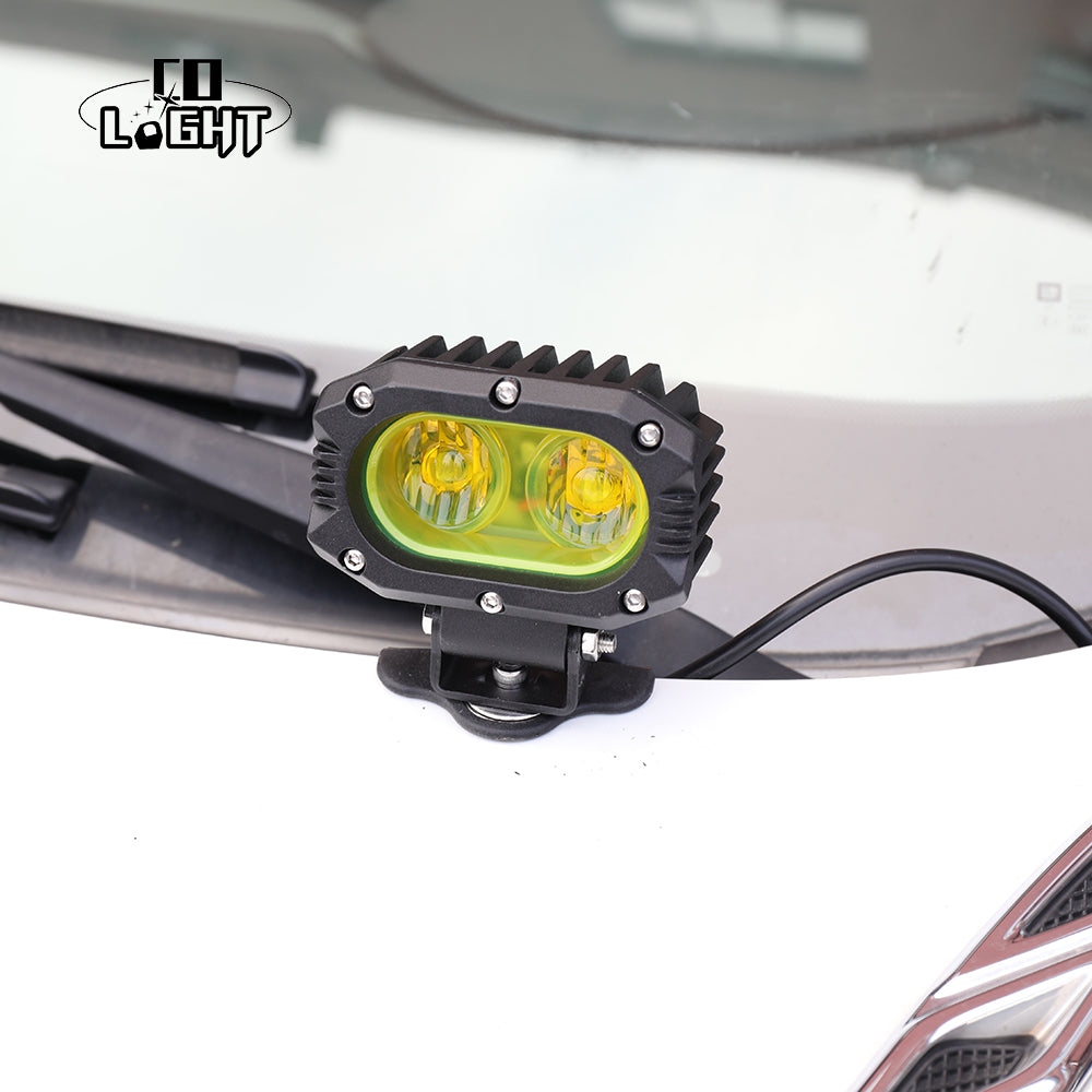 Colight 4 Inch Rob2 Series Yellow/Diffused Beam Hood Light