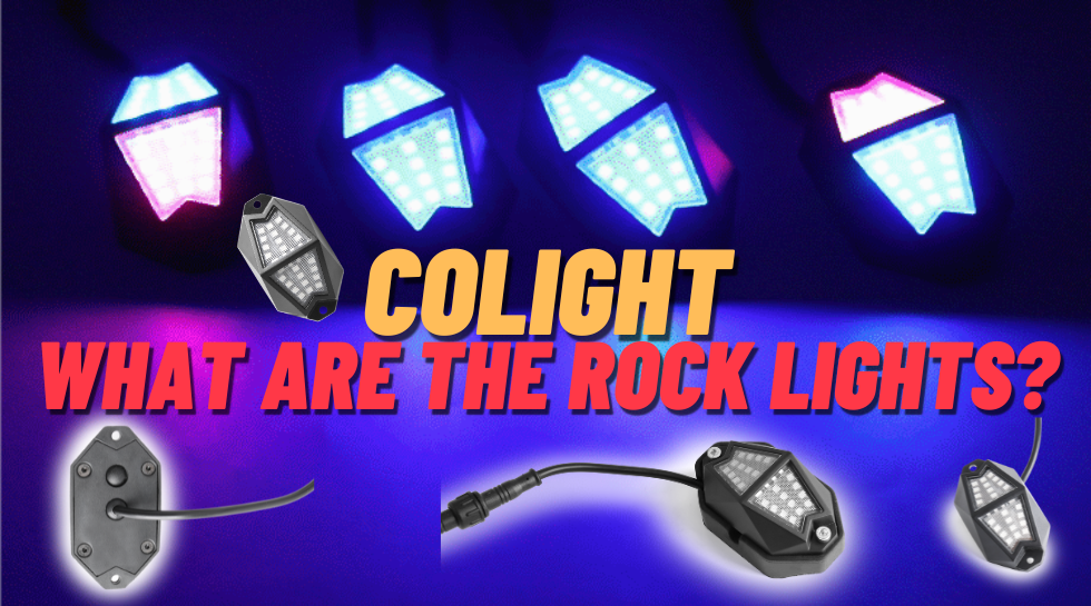 COLIGHT RGB Rock Lights 210 Degrees Wide Angle With Remote/App Controller