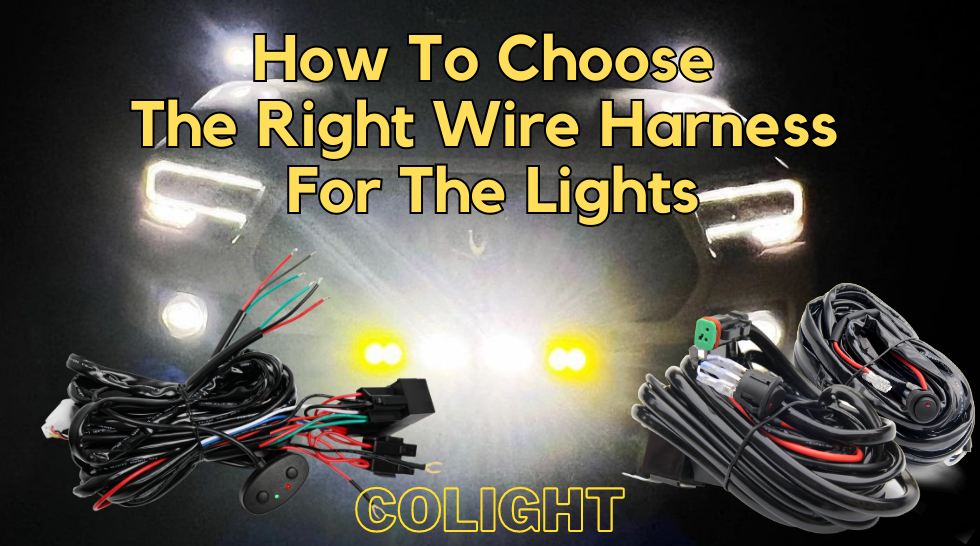 COLIGHT 18/16/14 AWG ATV UTV 3M/1.5M Wire Harness For Light