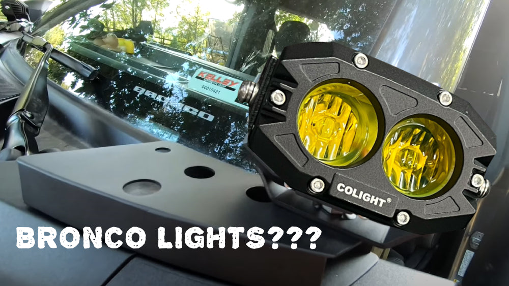 2021-2023 Bronco lights& brackets review test,led light builds