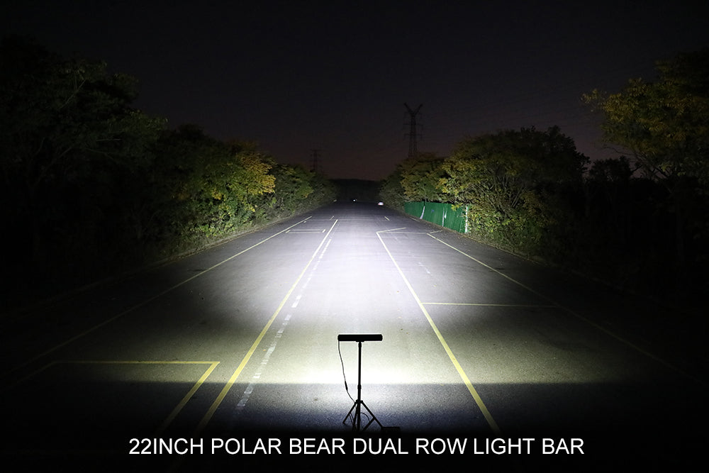 Outdoor light performance of COLIGHT 22inch polar bear dual row light bar