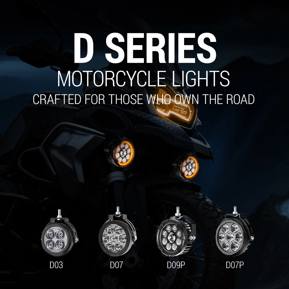 COLIGHT D09 Pro Motorcycle Lights With Hi low Beam& DRL(Set/2pc)