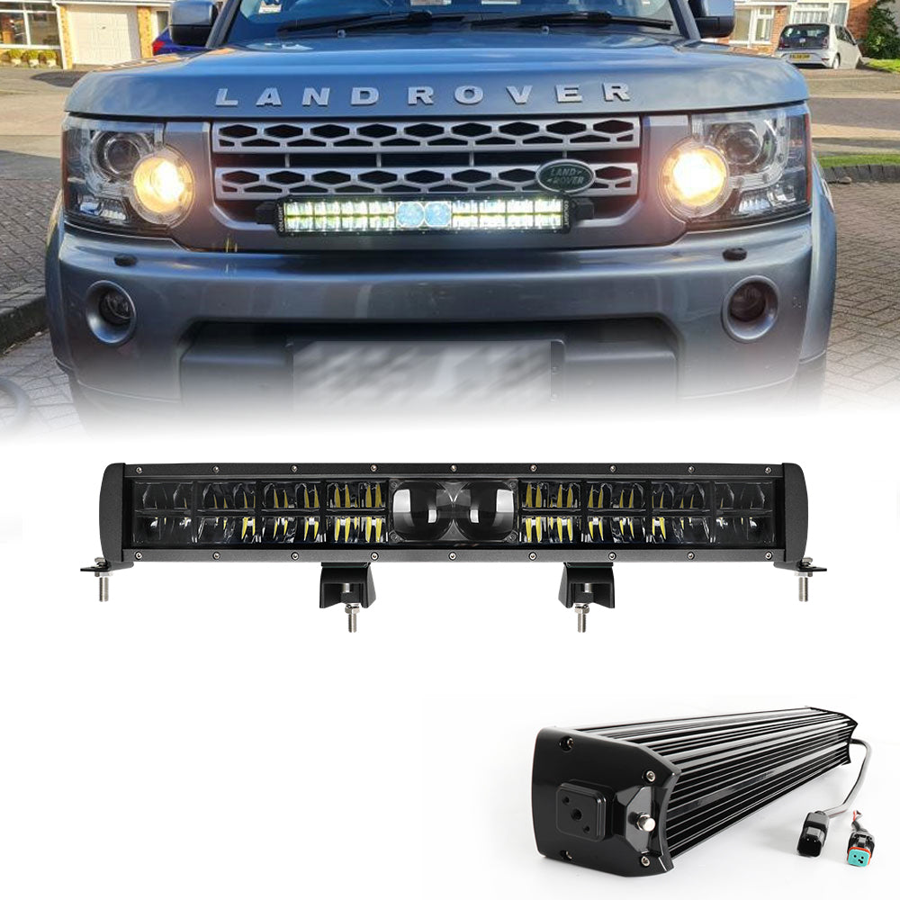 22inch Multi Spot-projector Laser Module Dual Row LED Light Bar