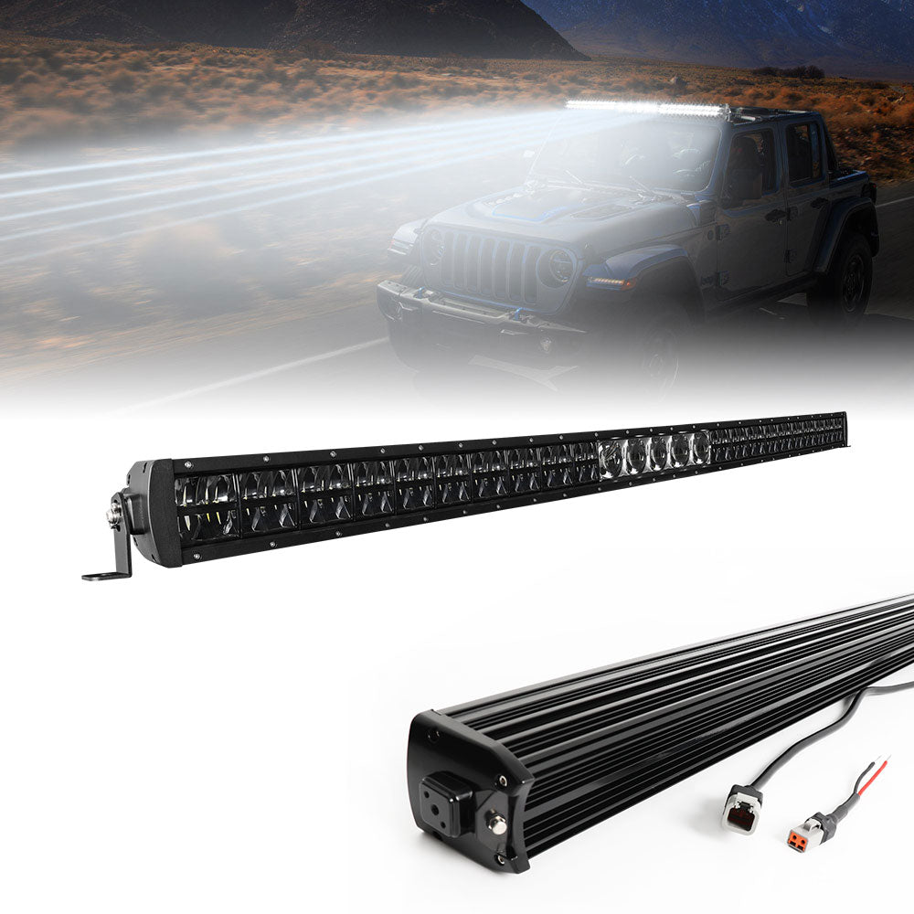 52inch Multi Spot-projector Laser Module Dual Row LED Light Bar