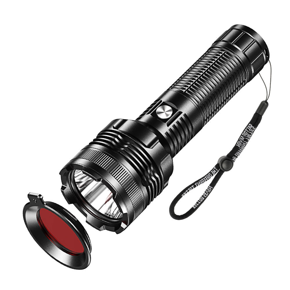 7inch HP Series 20W White Laser LEP Flashlight With Red Filter