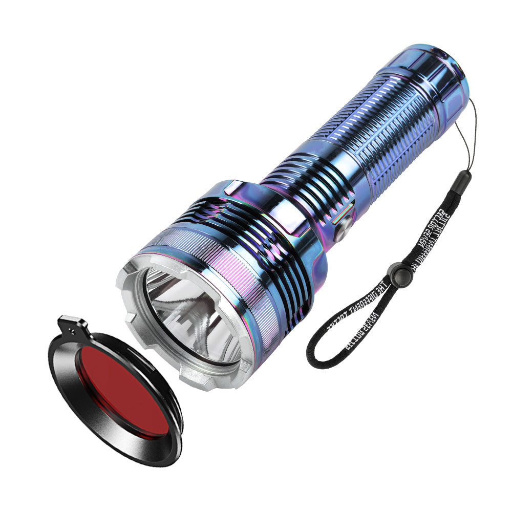 7inch HP Series 20W White Laser LEP Flashlight With Red Filter