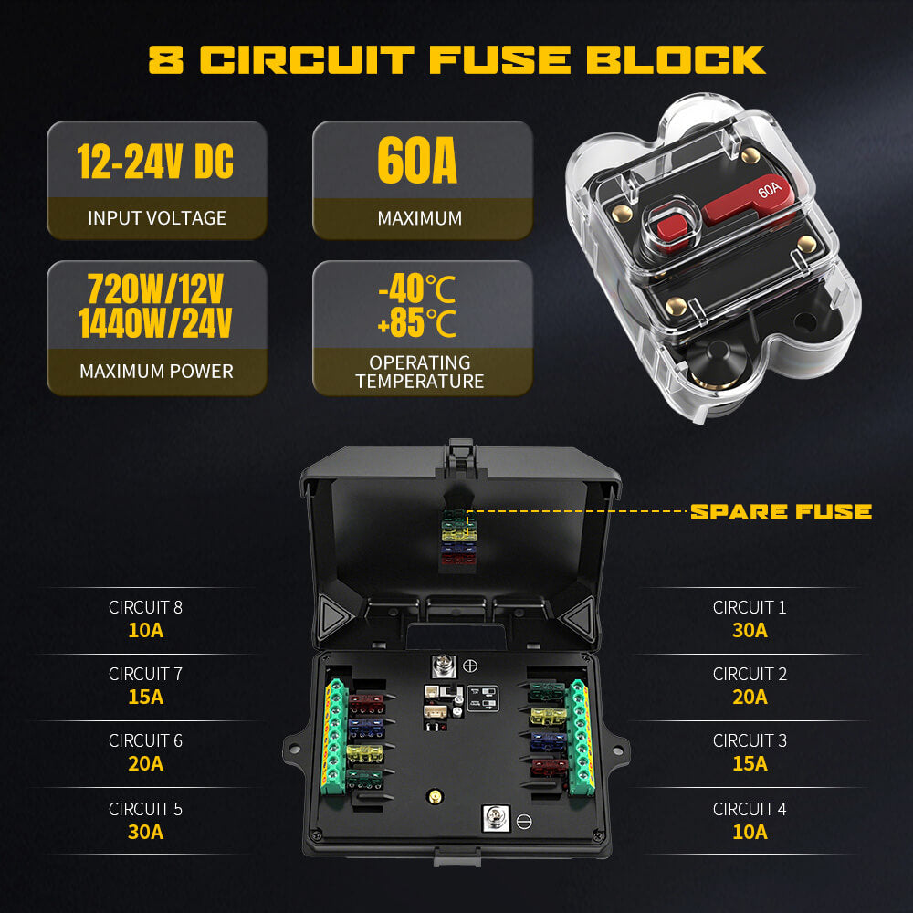 8-Gang RGB Smart Switch Panel With APP & Remote