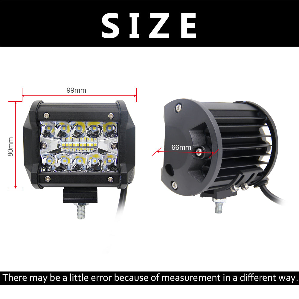T32 Serie 4-23 Zoll Tri-Row Tretlager Combo Beam LED-Lichtleisten