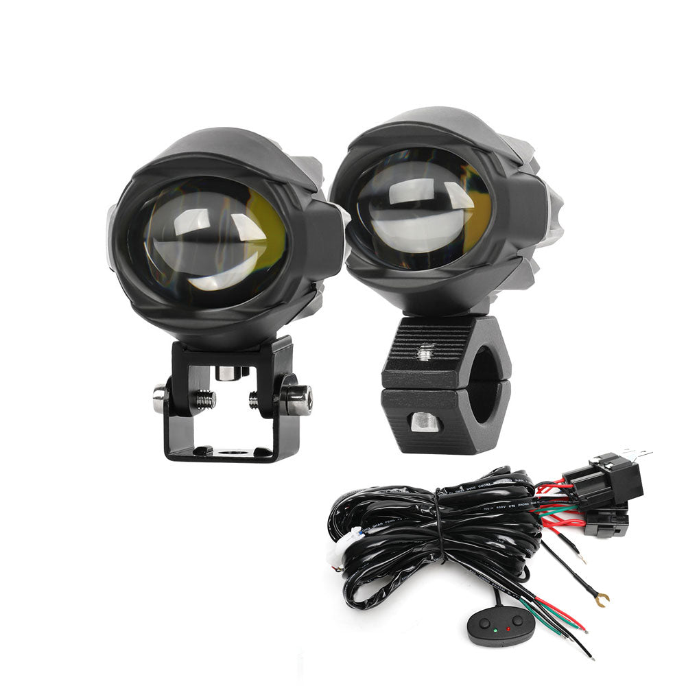 COLIGHT 3inch MF Series Dual Beam Dual Color Motorcycle Lights(Set/2pcs)