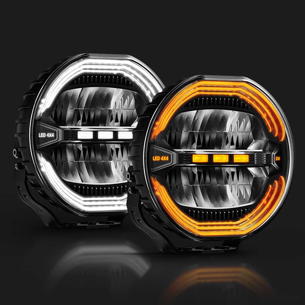 COLIGHT 9inch SharkX Series Offroad Driving Light-Hi Low Beam& Dual Color DRL