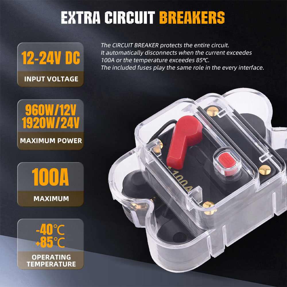 Batterie-Hauptschalter 100A / 12V